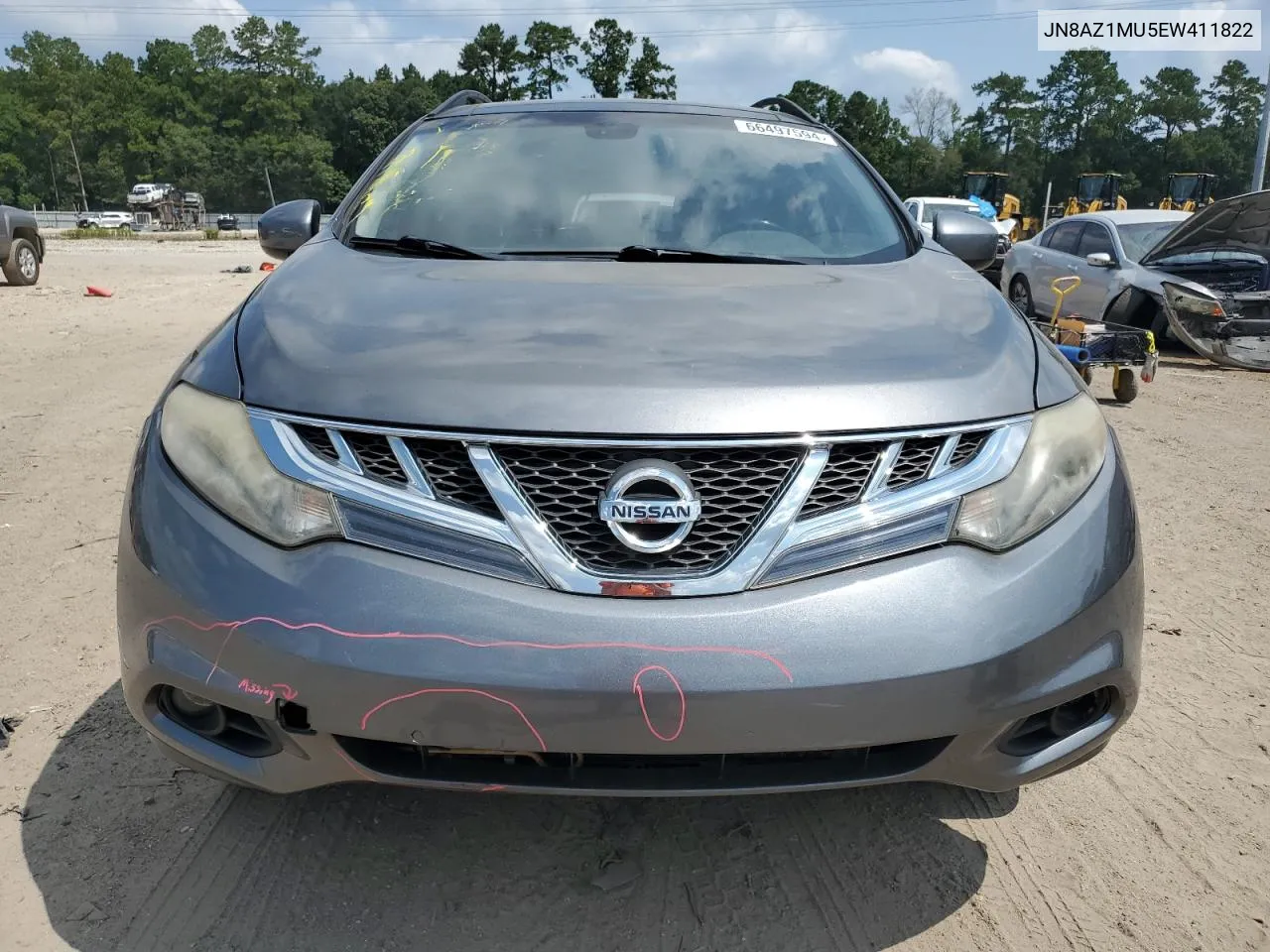 2014 Nissan Murano S VIN: JN8AZ1MU5EW411822 Lot: 66497594