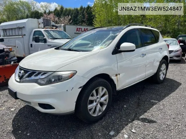 2014 Nissan Murano S VIN: JN8AZ1MW3EW524847 Lot: 68928224