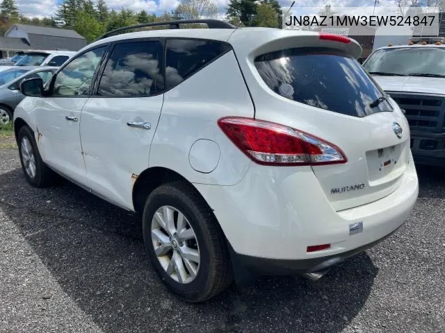 JN8AZ1MW3EW524847 2014 Nissan Murano S