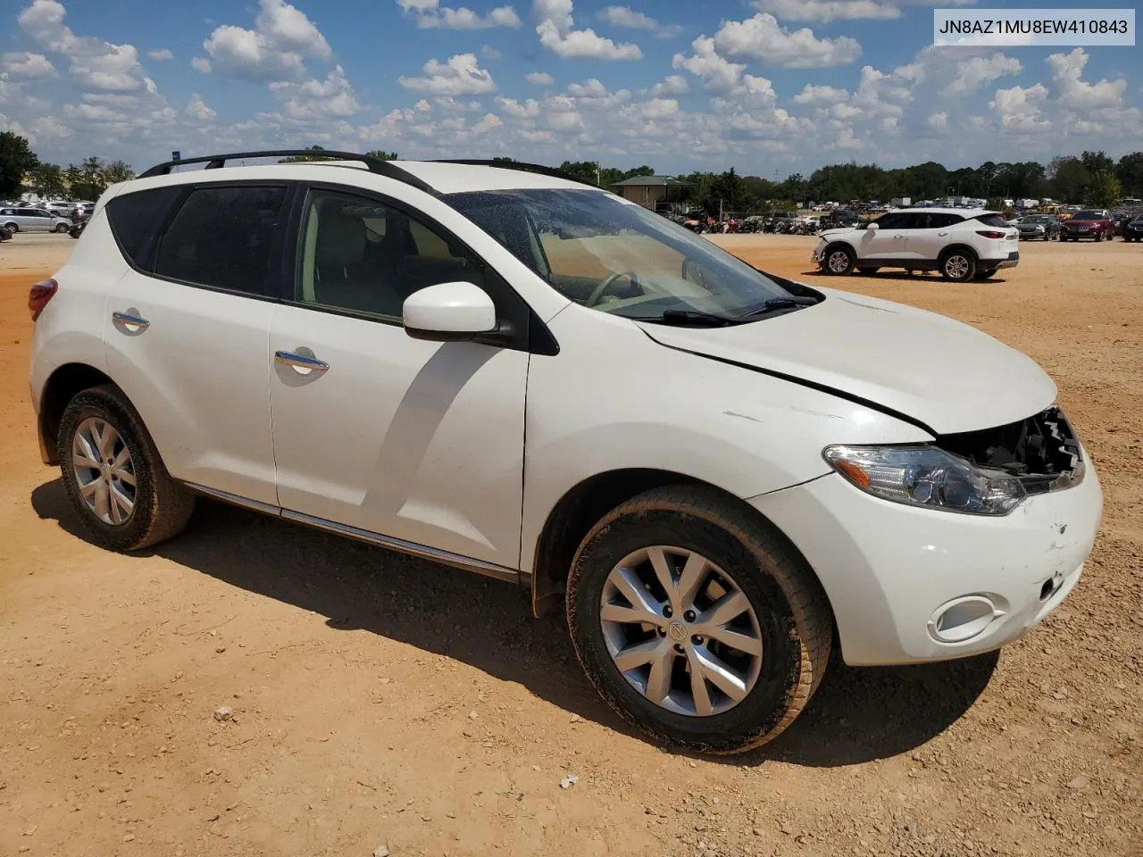 2014 Nissan Murano S VIN: JN8AZ1MU8EW410843 Lot: 69101434