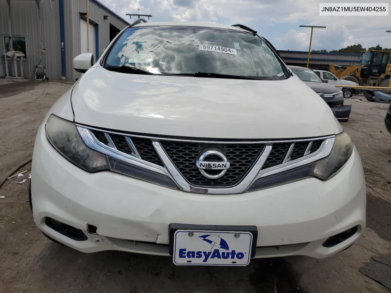 2014 Nissan Murano S VIN: JN8AZ1MU5EW404255 Lot: 69714904