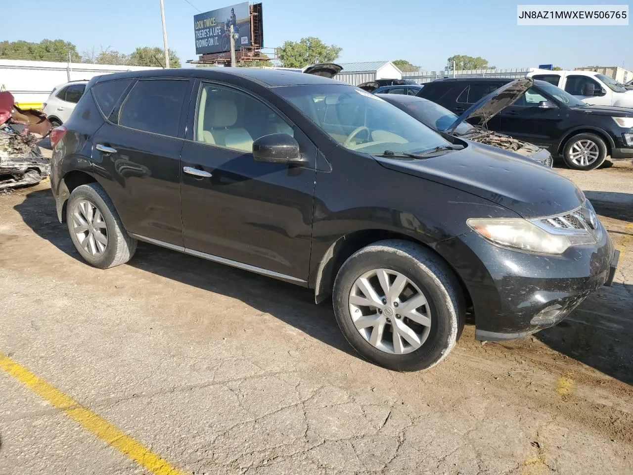 2014 Nissan Murano S VIN: JN8AZ1MWXEW506765 Lot: 70524484