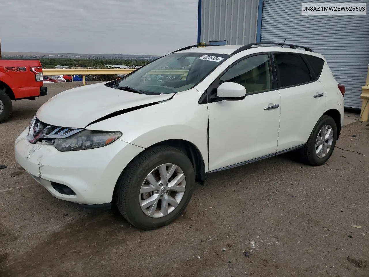 JN8AZ1MW2EW525603 2014 Nissan Murano S