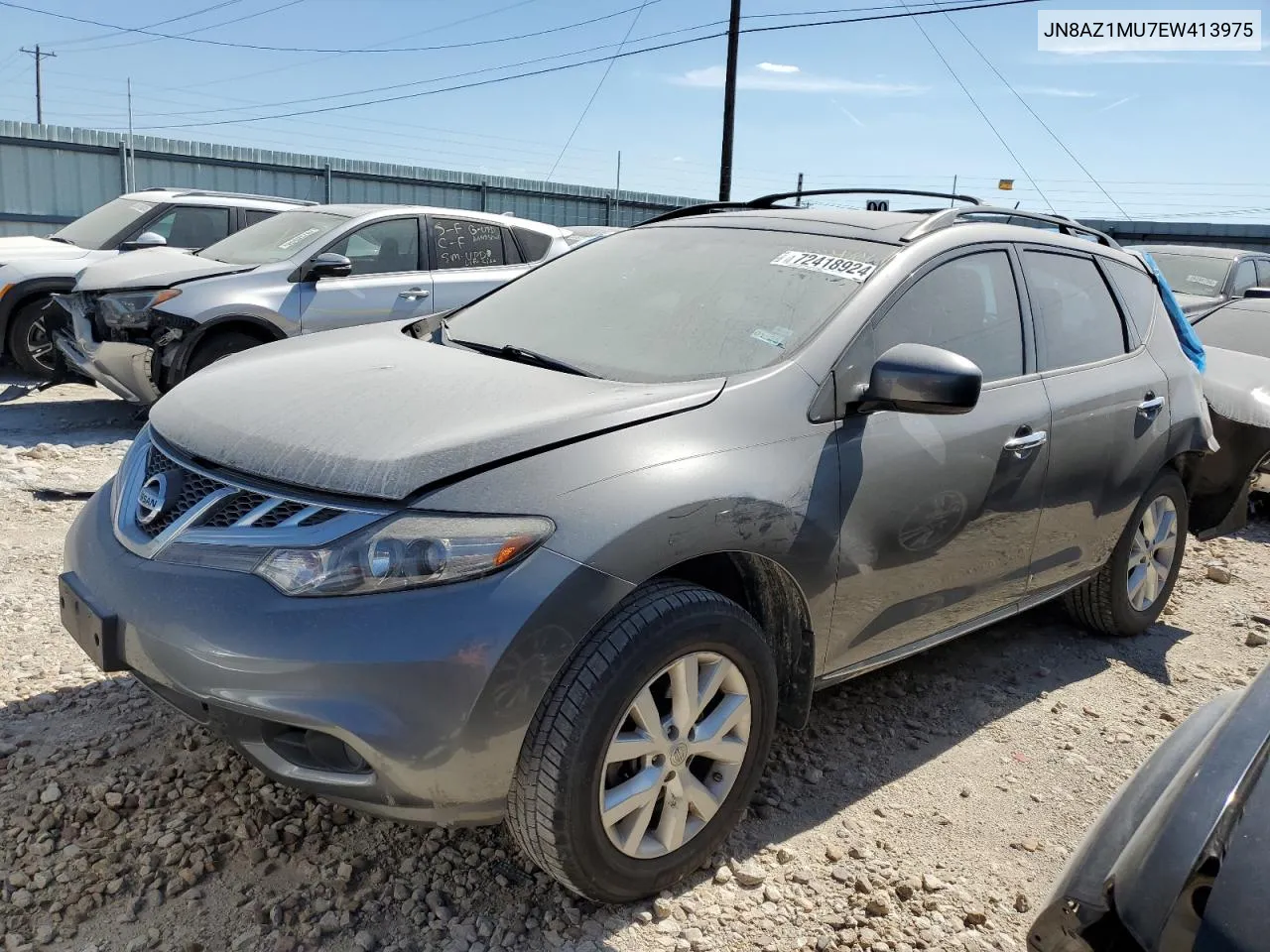 2014 Nissan Murano S VIN: JN8AZ1MU7EW413975 Lot: 72418924