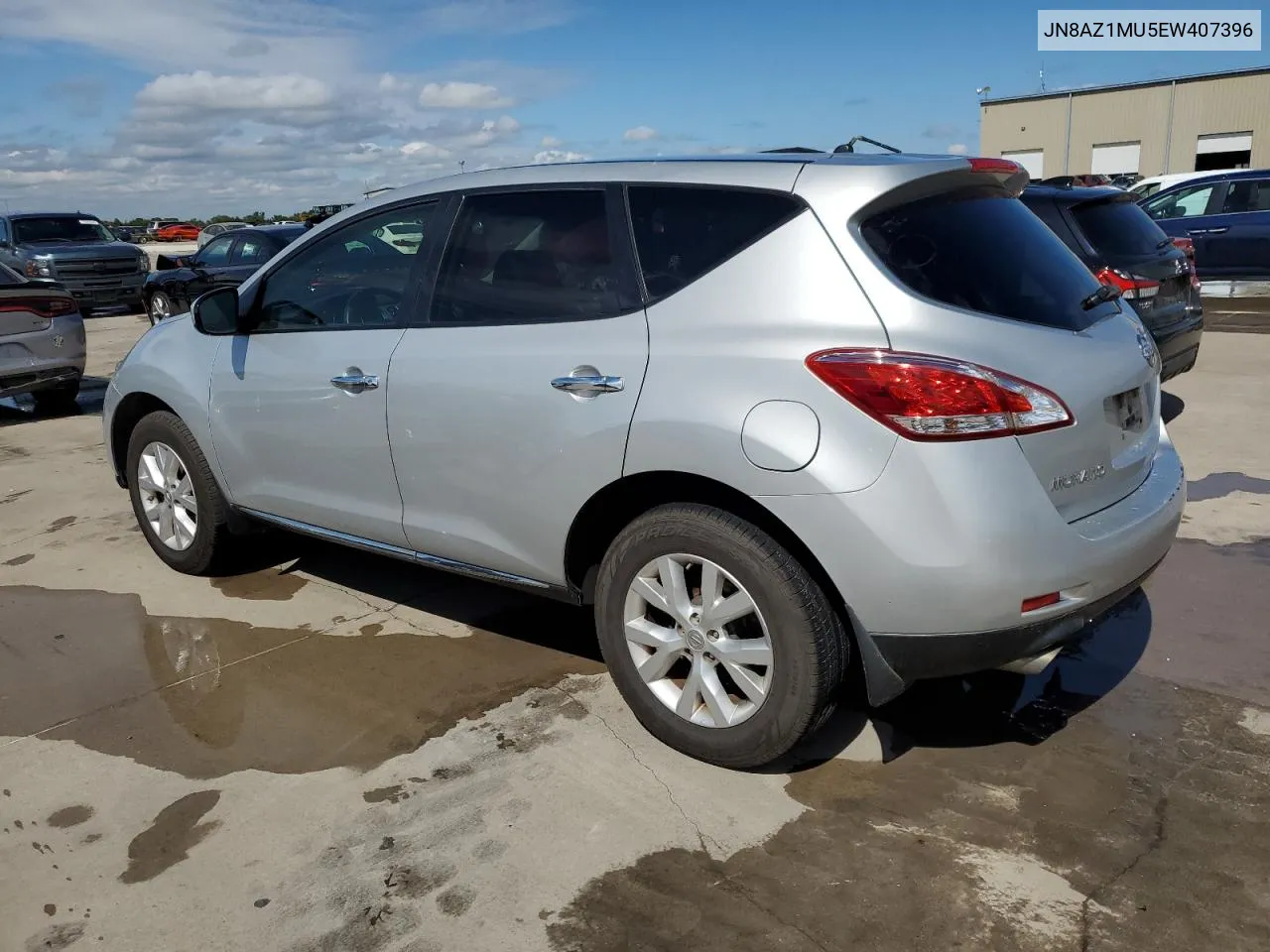 2014 Nissan Murano S VIN: JN8AZ1MU5EW407396 Lot: 72811684