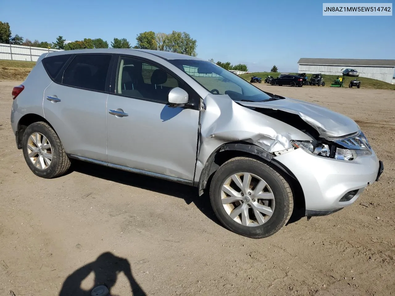 JN8AZ1MW5EW514742 2014 Nissan Murano S