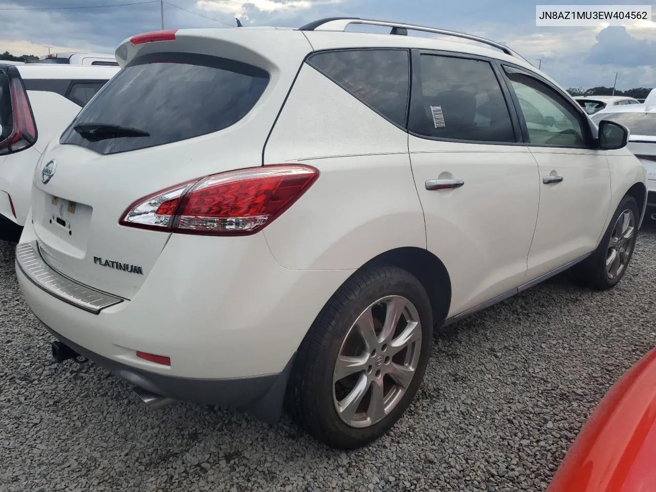 2014 Nissan Murano S VIN: JN8AZ1MU3EW404562 Lot: 73797594