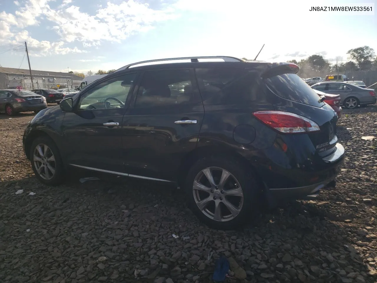 2014 Nissan Murano S VIN: JN8AZ1MW8EW533561 Lot: 75140274