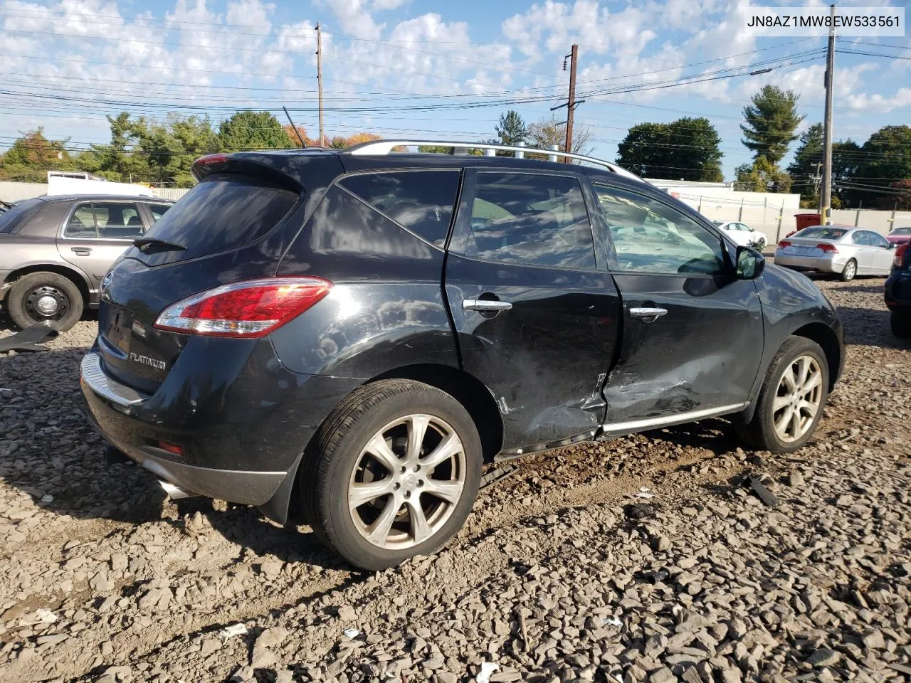 2014 Nissan Murano S VIN: JN8AZ1MW8EW533561 Lot: 75140274