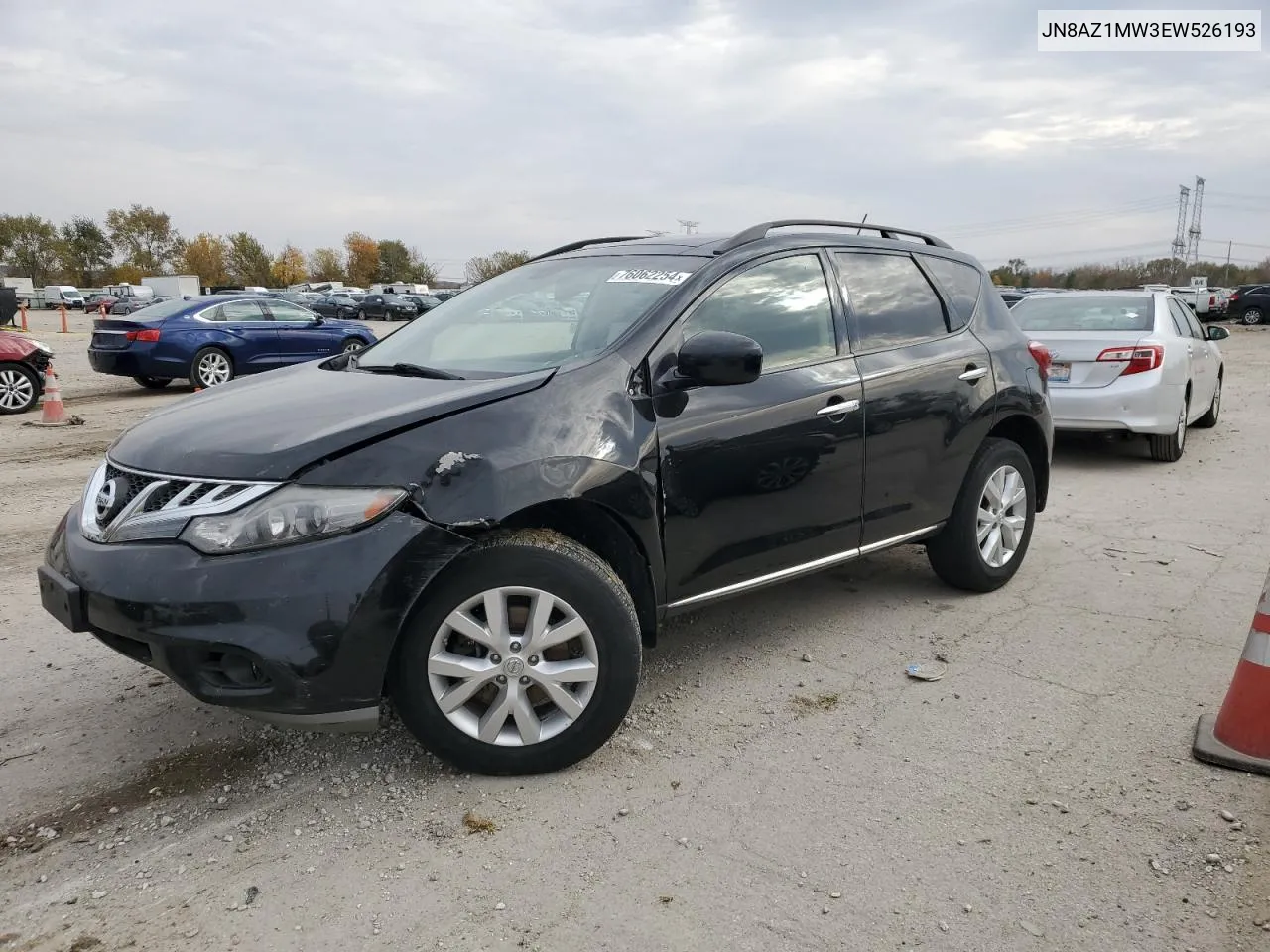 2014 Nissan Murano S VIN: JN8AZ1MW3EW526193 Lot: 76062254