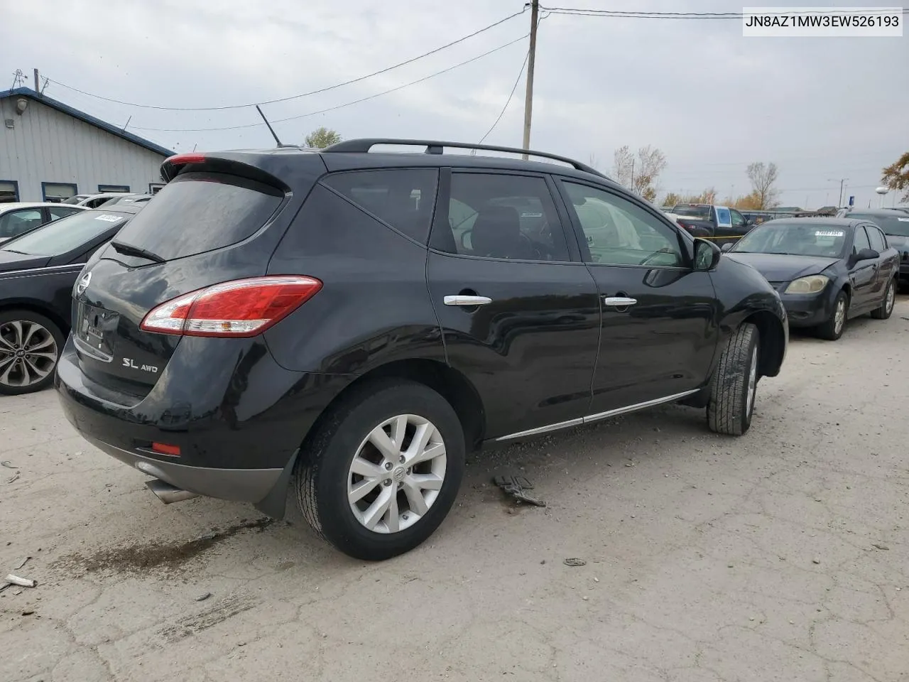 2014 Nissan Murano S VIN: JN8AZ1MW3EW526193 Lot: 76062254