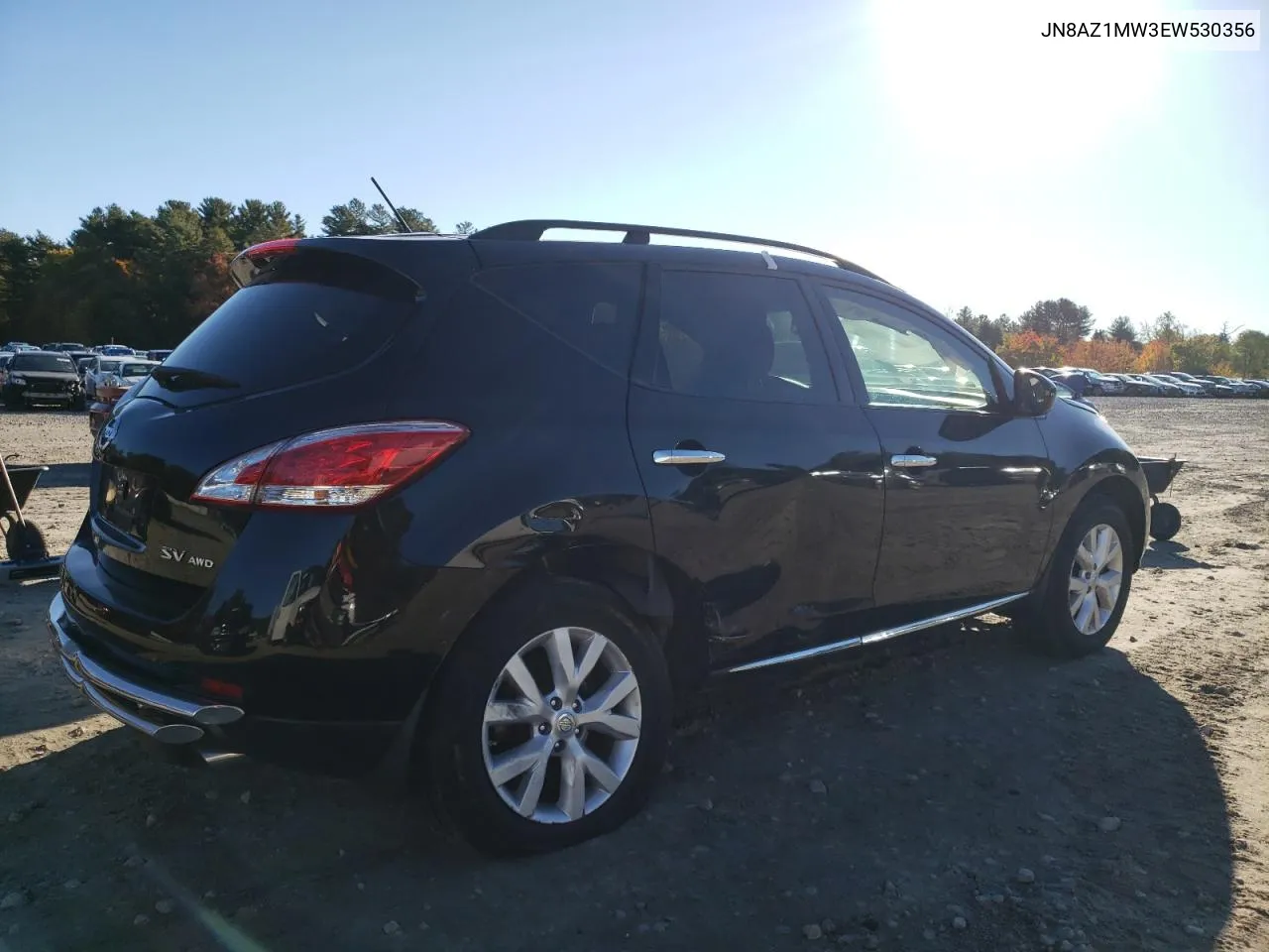 2014 Nissan Murano S VIN: JN8AZ1MW3EW530356 Lot: 76093064