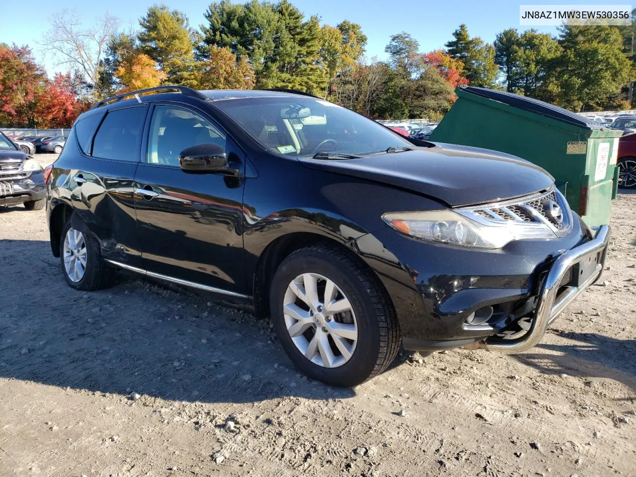 2014 Nissan Murano S VIN: JN8AZ1MW3EW530356 Lot: 76093064