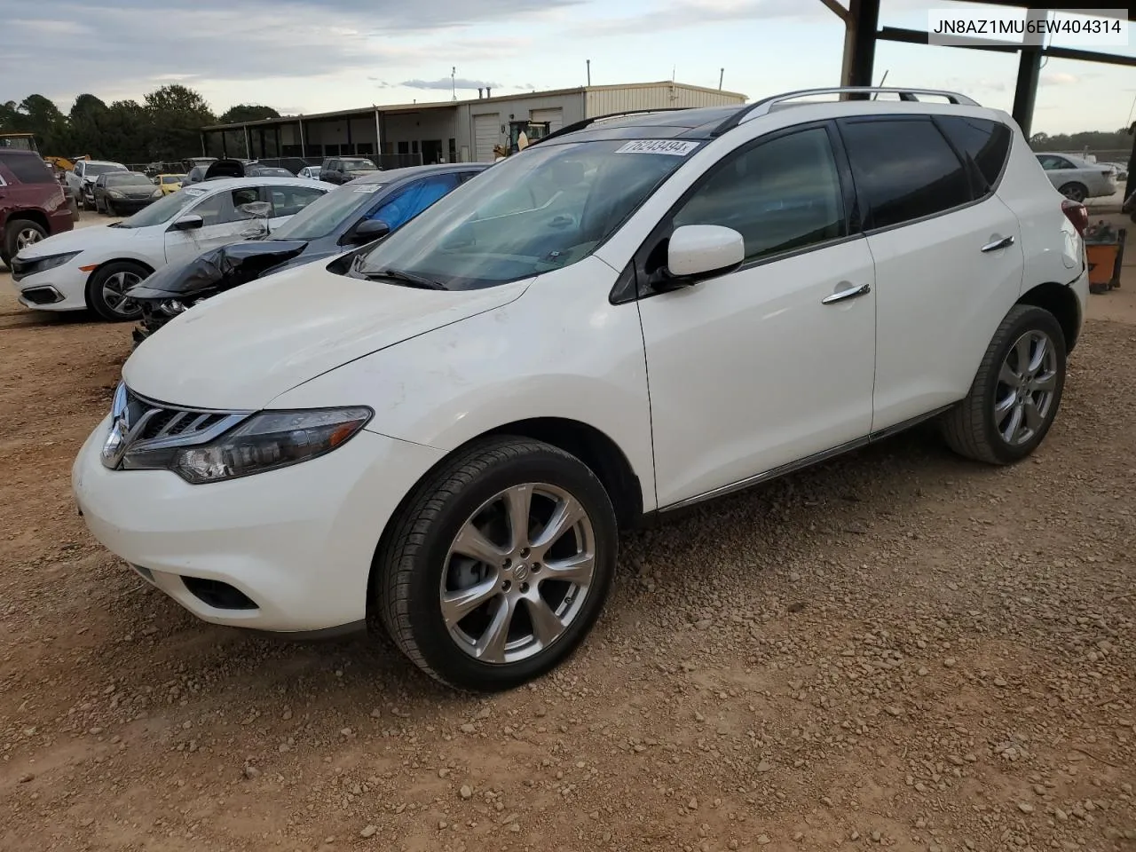 2014 Nissan Murano S VIN: JN8AZ1MU6EW404314 Lot: 76243494