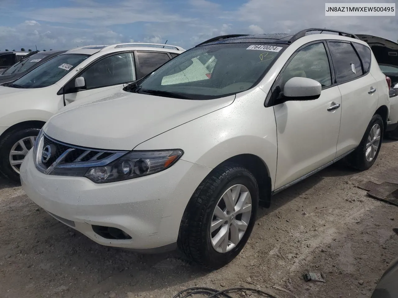 2014 Nissan Murano S VIN: JN8AZ1MWXEW500495 Lot: 76470024