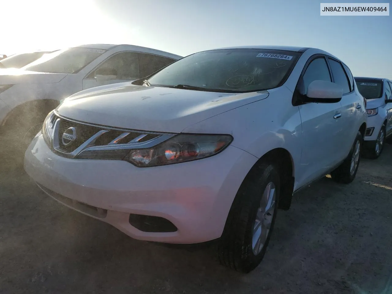 2014 Nissan Murano S VIN: JN8AZ1MU6EW409464 Lot: 76768264