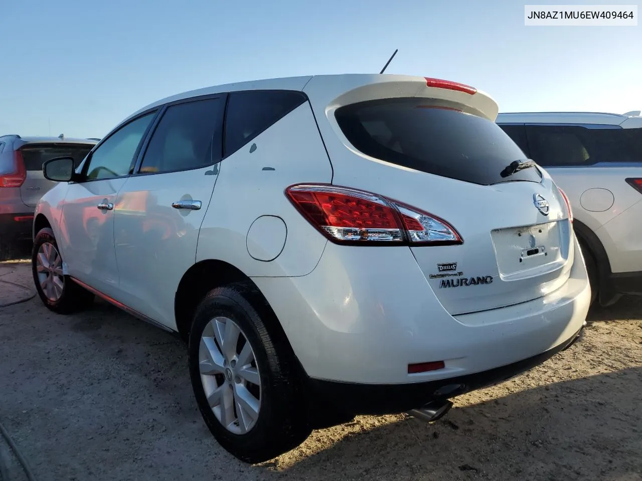 2014 Nissan Murano S VIN: JN8AZ1MU6EW409464 Lot: 76768264