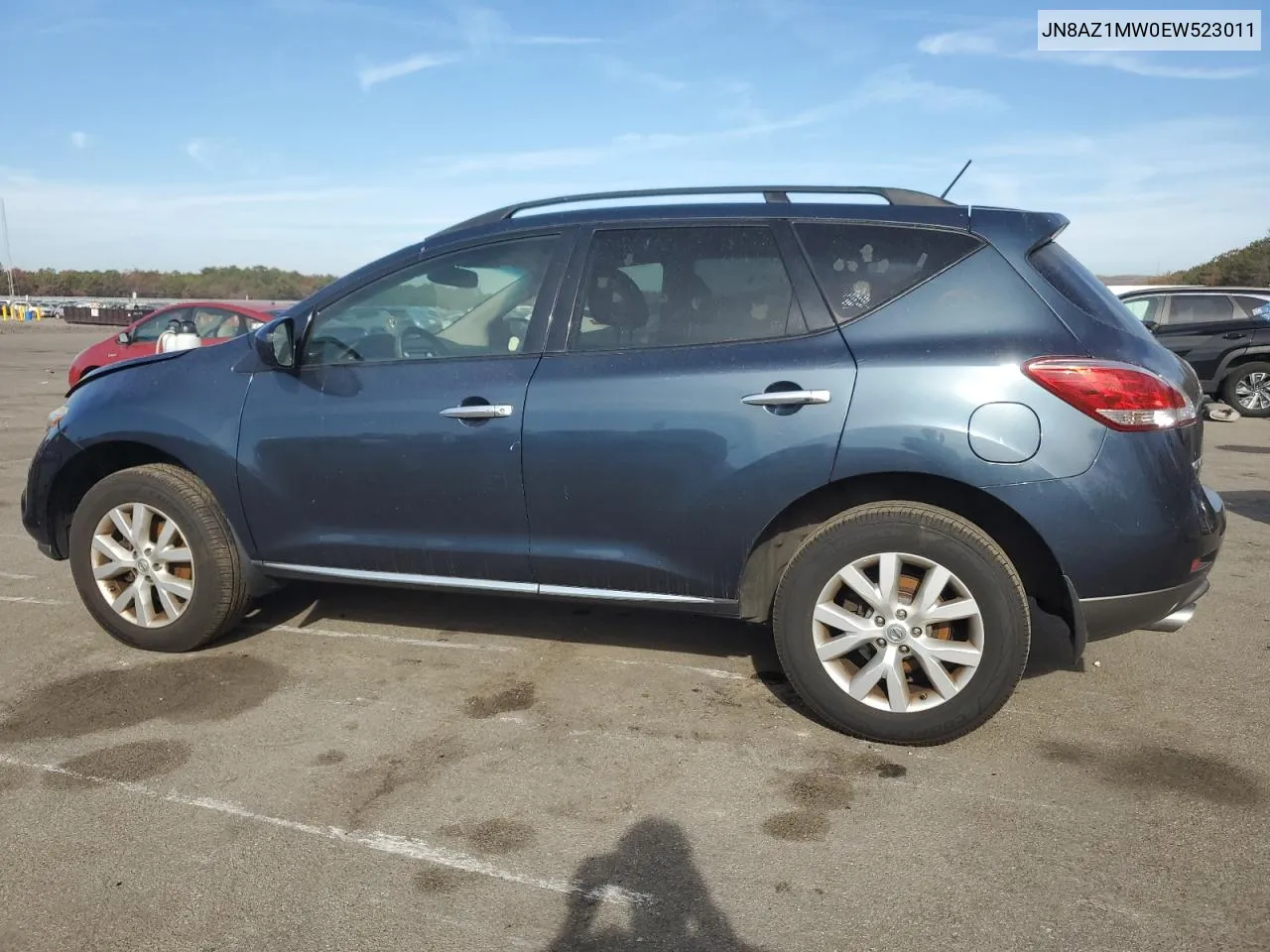 2014 Nissan Murano S VIN: JN8AZ1MW0EW523011 Lot: 78332264