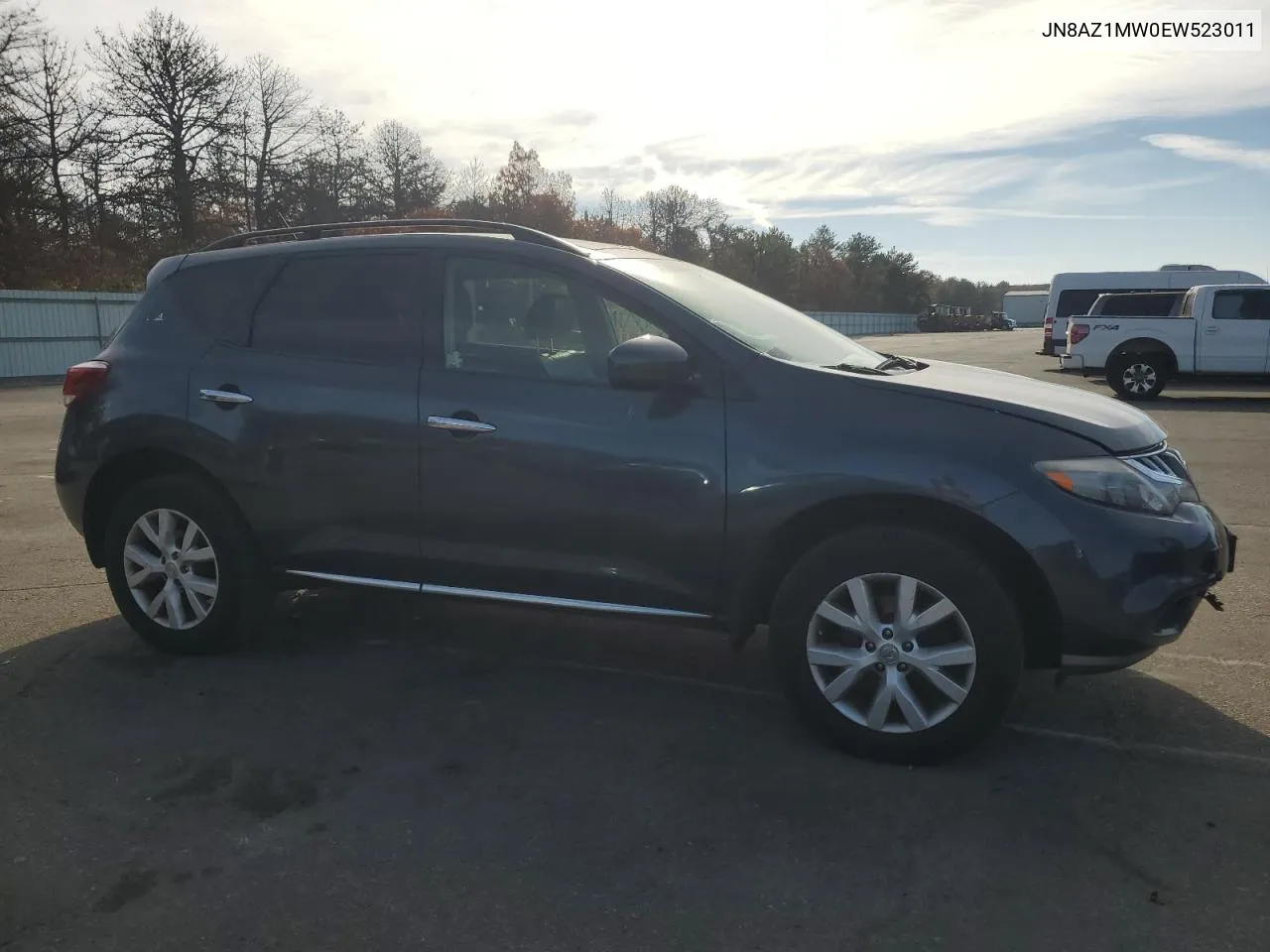 2014 Nissan Murano S VIN: JN8AZ1MW0EW523011 Lot: 78332264