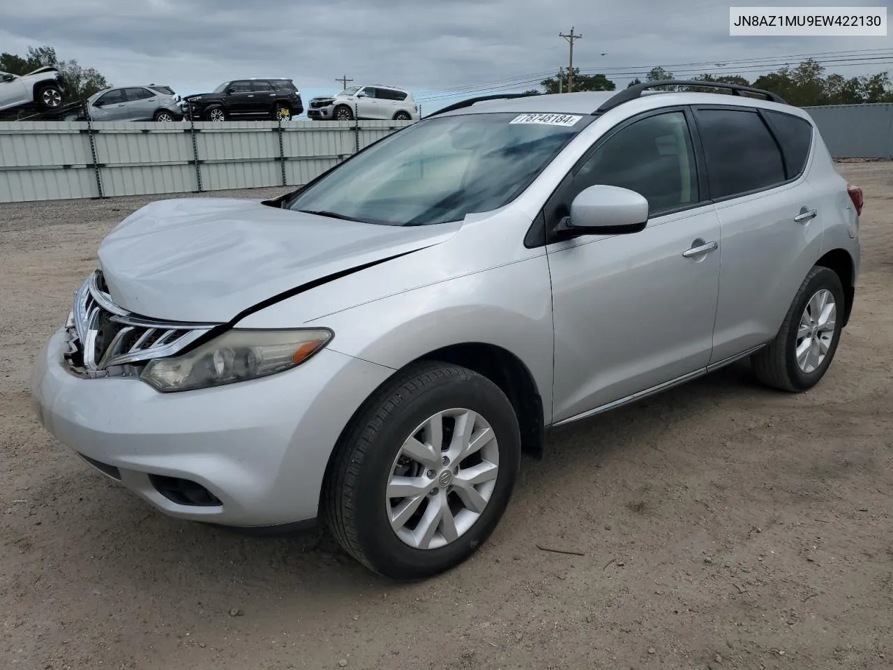 2014 Nissan Murano S VIN: JN8AZ1MU9EW422130 Lot: 78748184