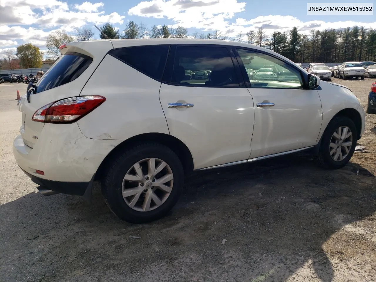 2014 Nissan Murano S VIN: JN8AZ1MWXEW515952 Lot: 80429004