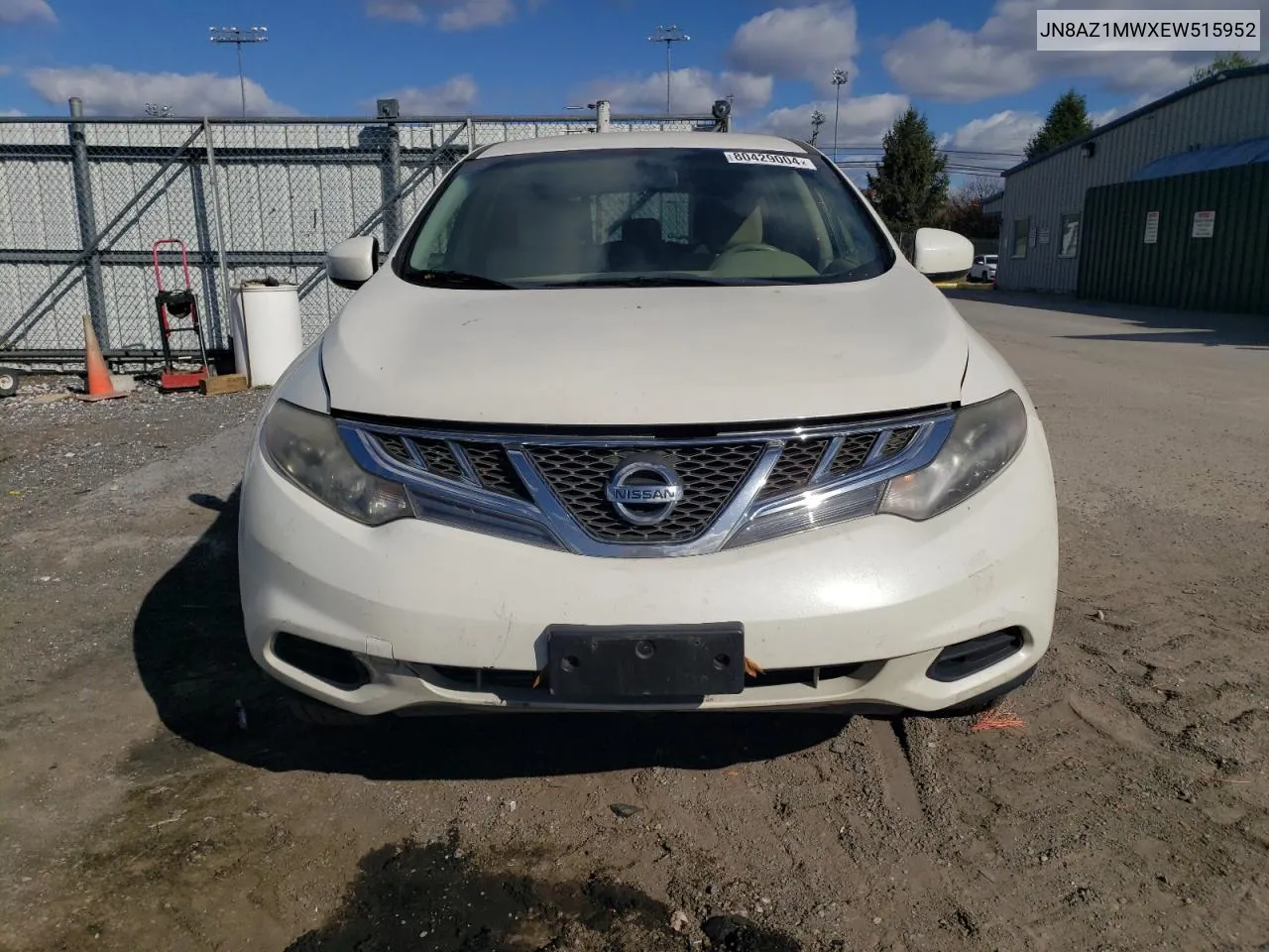 2014 Nissan Murano S VIN: JN8AZ1MWXEW515952 Lot: 80429004