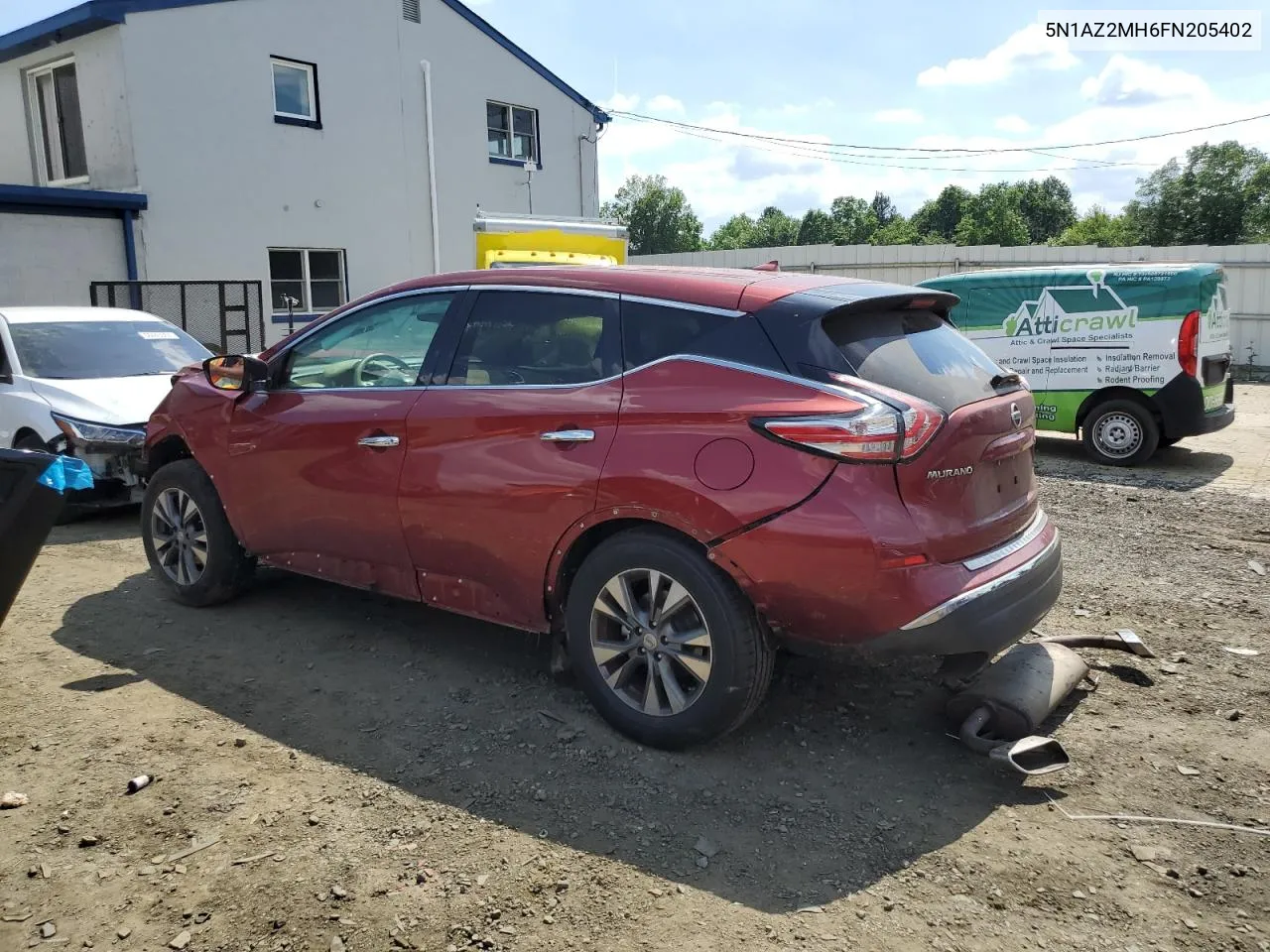 2015 Nissan Murano S VIN: 5N1AZ2MH6FN205402 Lot: 57216954