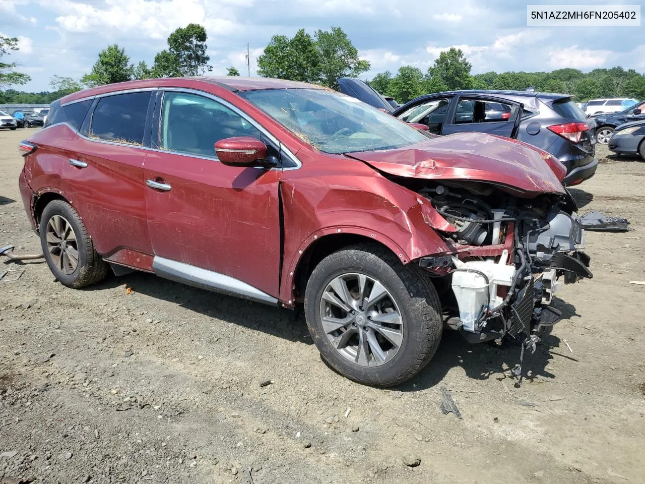 2015 Nissan Murano S VIN: 5N1AZ2MH6FN205402 Lot: 57216954