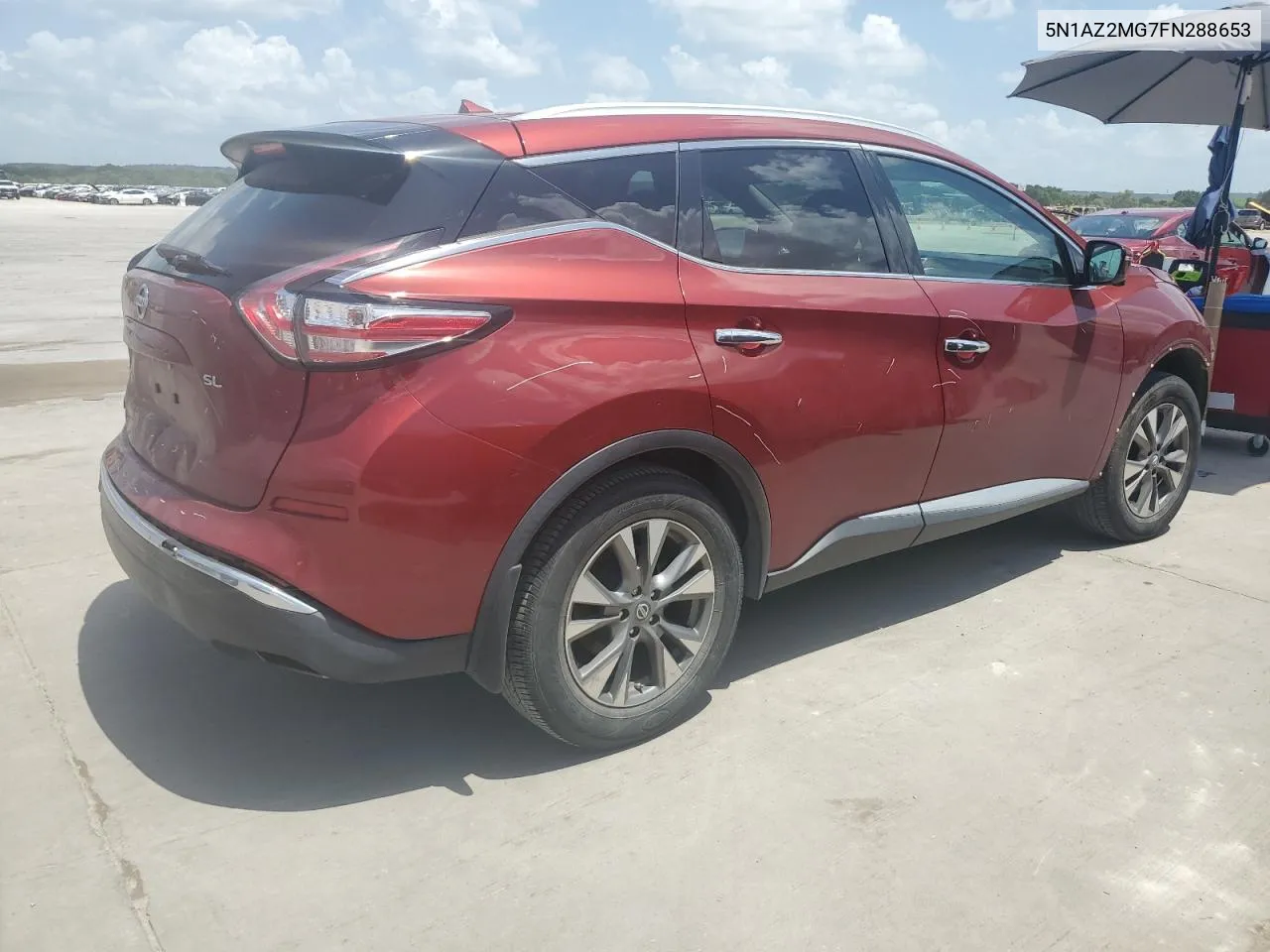 2015 Nissan Murano S VIN: 5N1AZ2MG7FN288653 Lot: 57914484