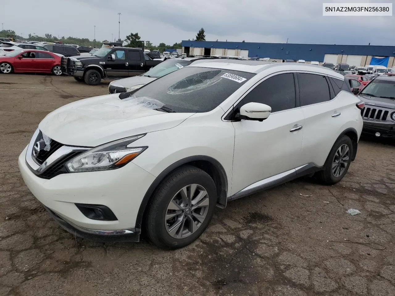 2015 Nissan Murano S VIN: 5N1AZ2MG3FN256380 Lot: 63890684