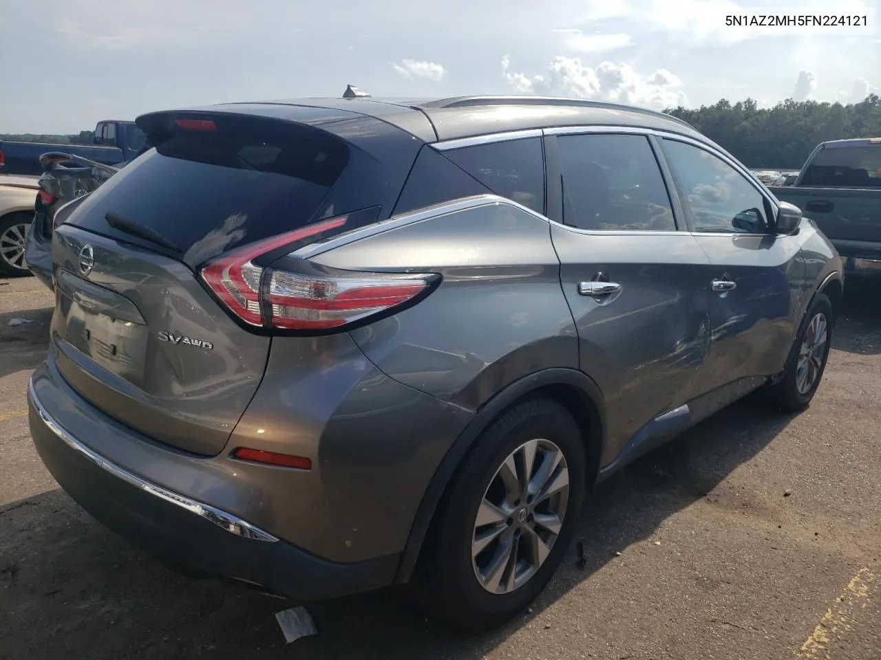 2015 Nissan Murano S VIN: 5N1AZ2MH5FN224121 Lot: 64258684