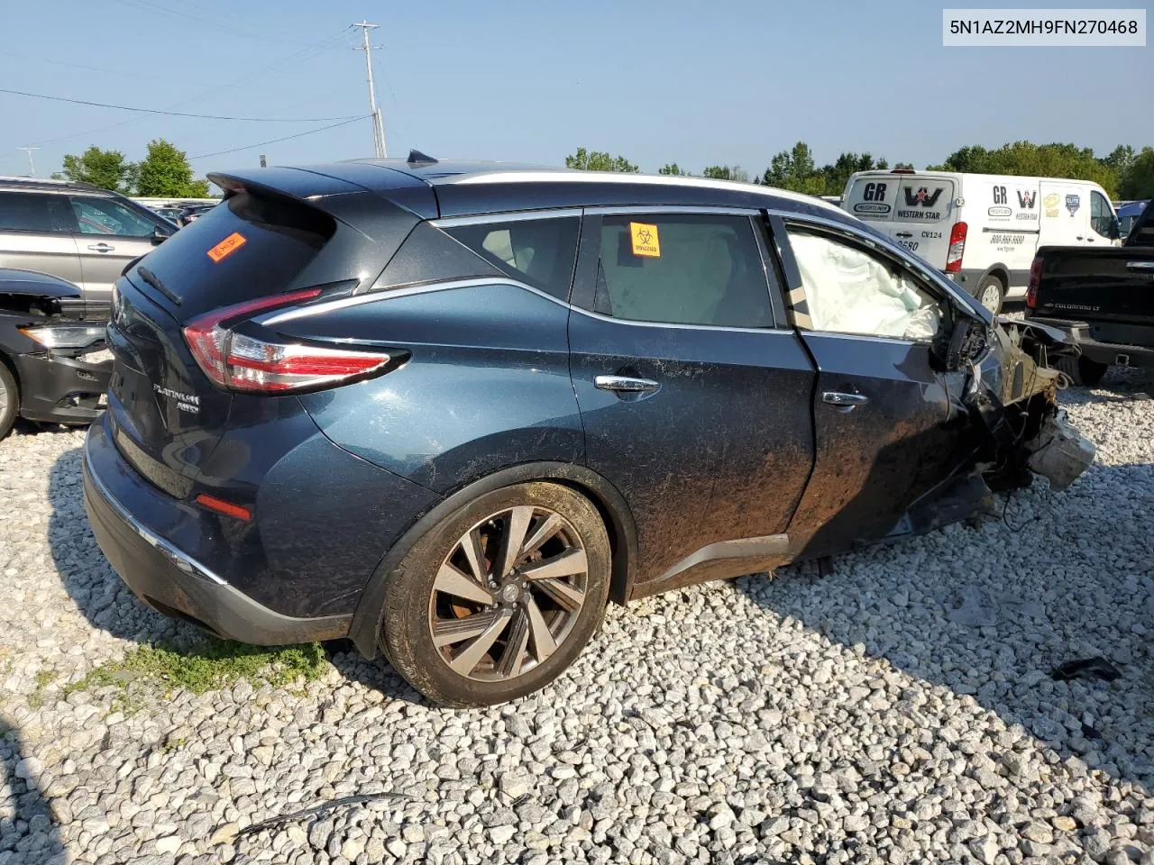 2015 Nissan Murano S VIN: 5N1AZ2MH9FN270468 Lot: 64740314