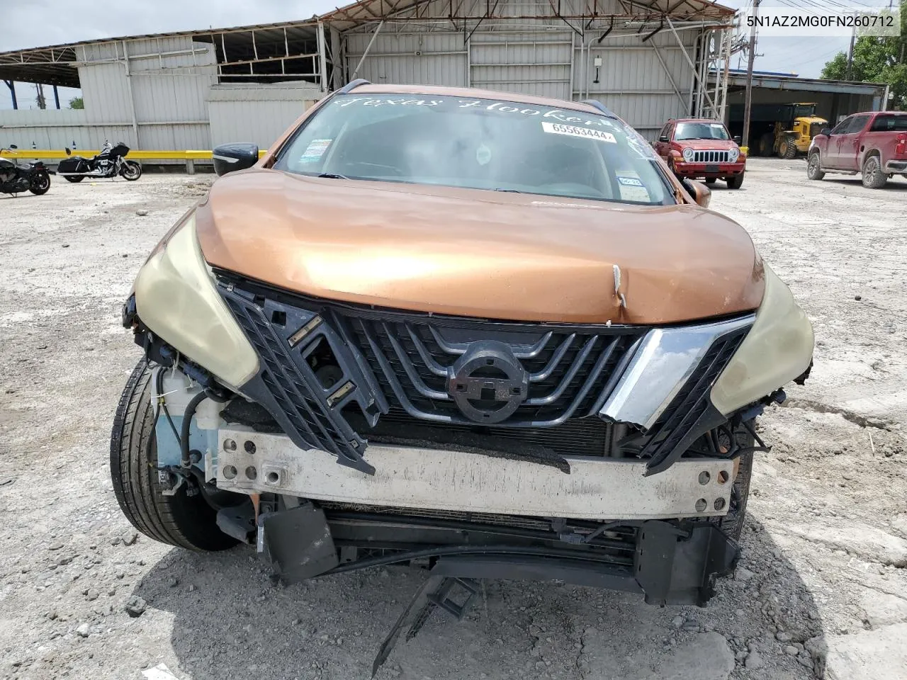 5N1AZ2MG0FN260712 2015 Nissan Murano S