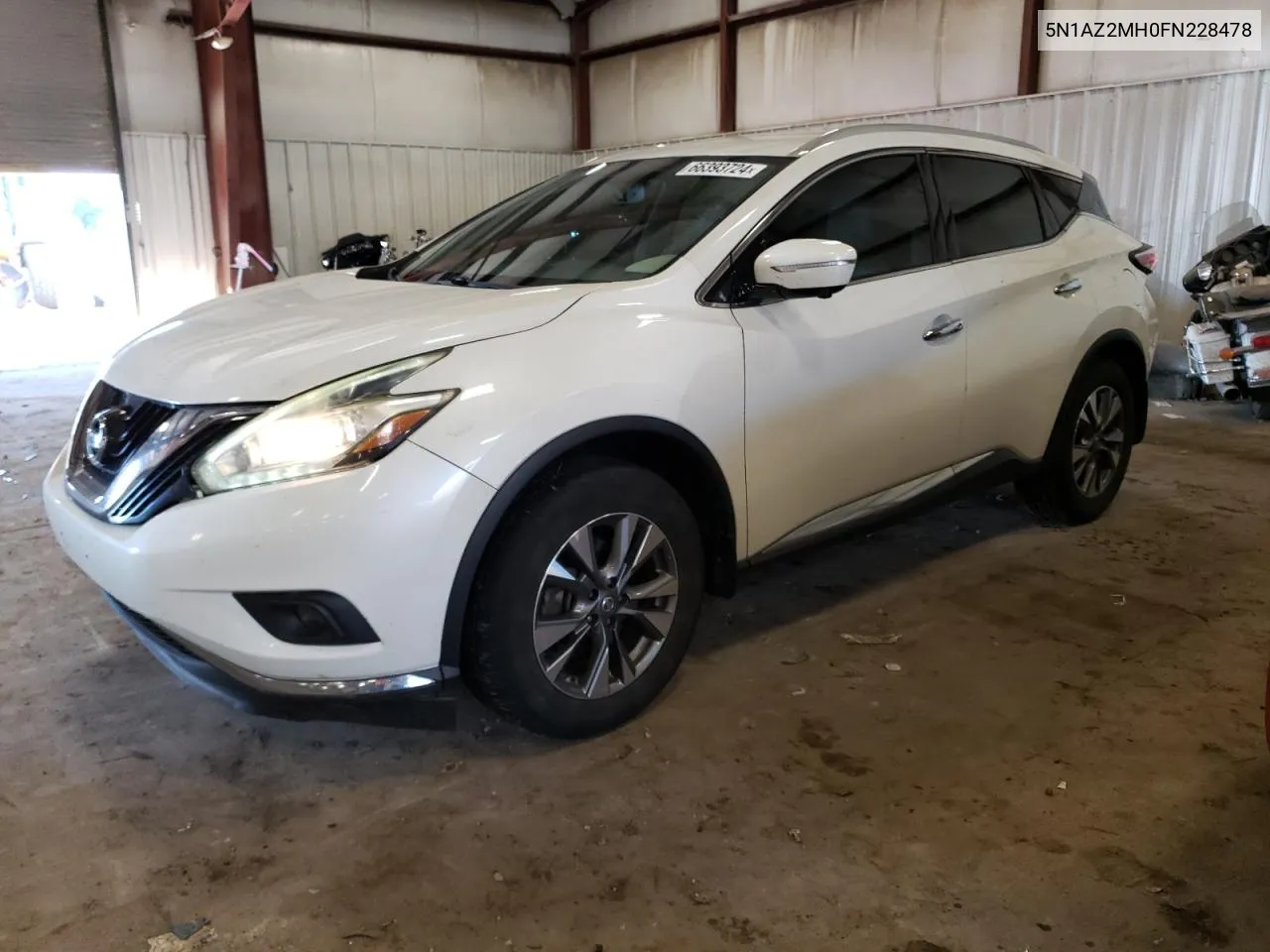 2015 Nissan Murano S VIN: 5N1AZ2MH0FN228478 Lot: 66393724