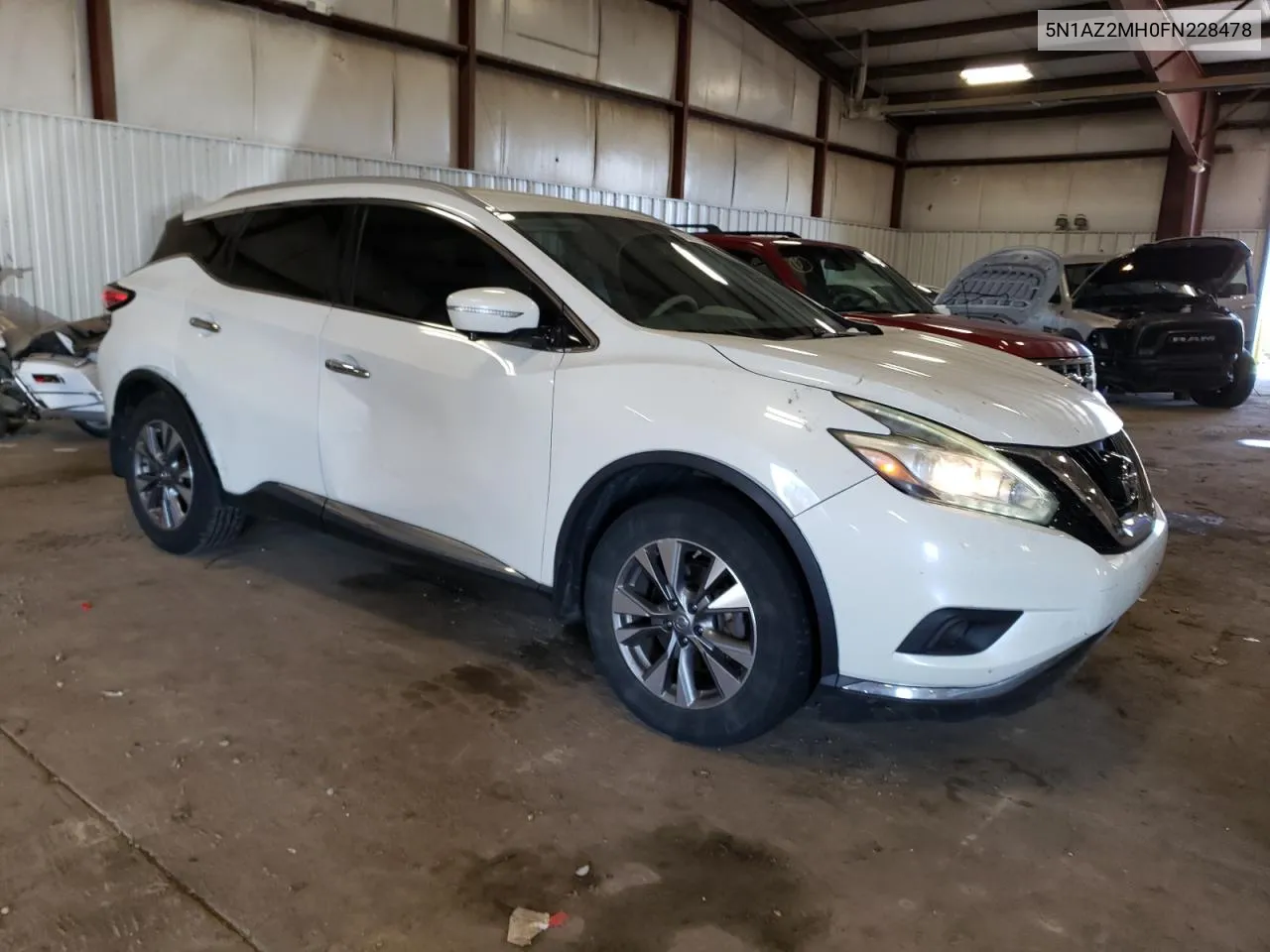 2015 Nissan Murano S VIN: 5N1AZ2MH0FN228478 Lot: 66393724