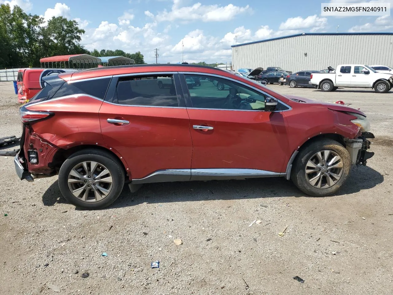 2015 Nissan Murano S VIN: 5N1AZ2MG5FN240911 Lot: 68038644