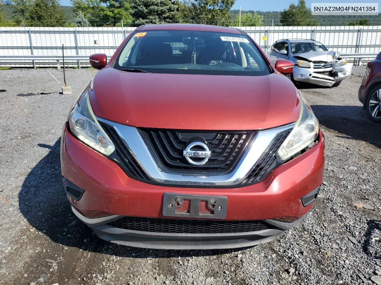 2015 Nissan Murano S VIN: 5N1AZ2MG4FN241354 Lot: 68741104