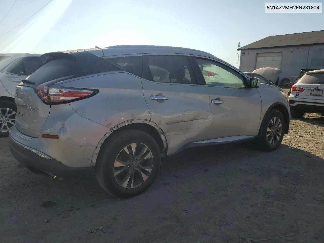 2015 Nissan Murano S VIN: 5N1AZ2MH2FN231804 Lot: 71467824