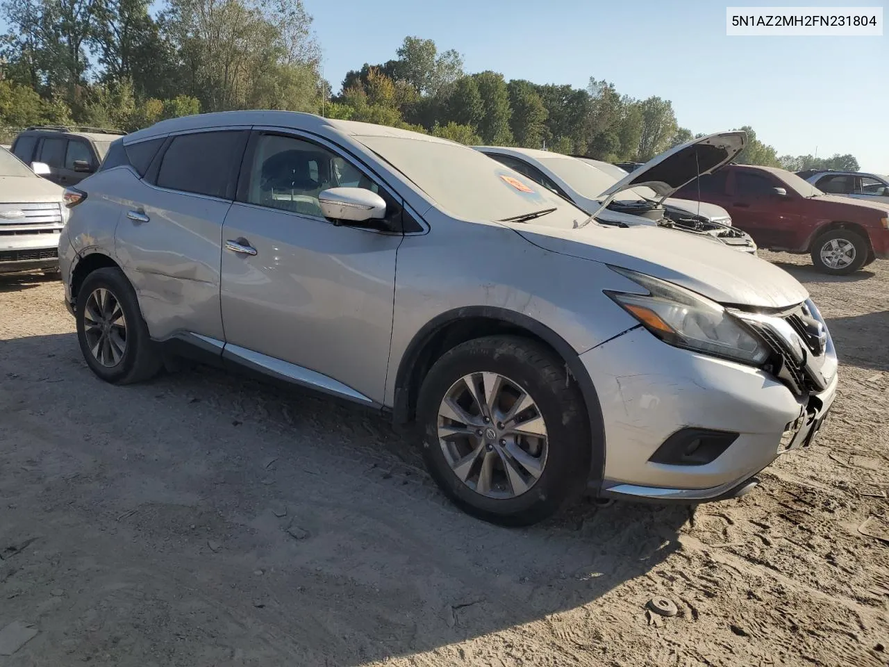 5N1AZ2MH2FN231804 2015 Nissan Murano S