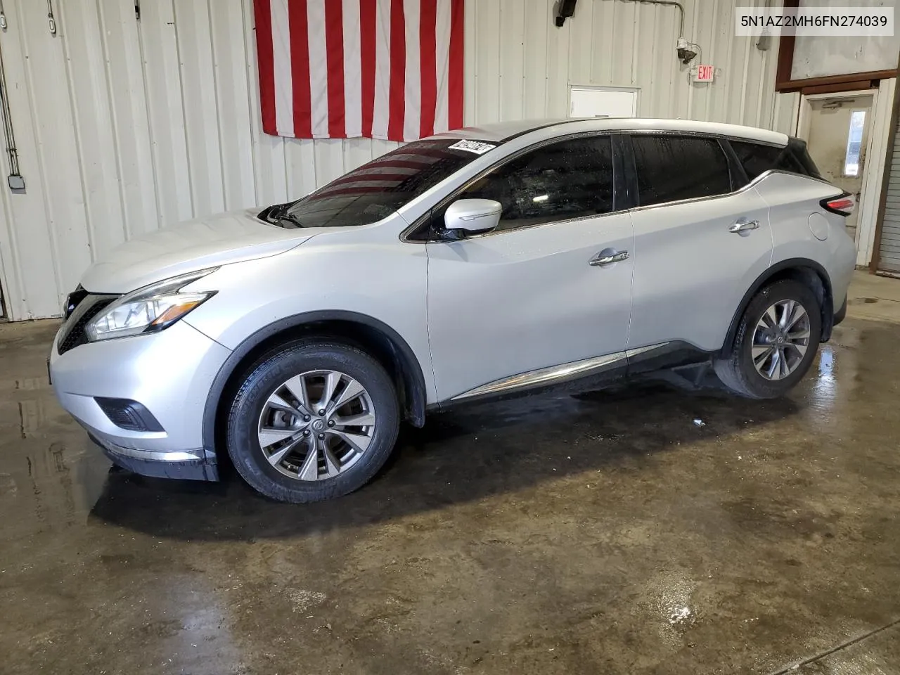 2015 Nissan Murano S VIN: 5N1AZ2MH6FN274039 Lot: 74294674