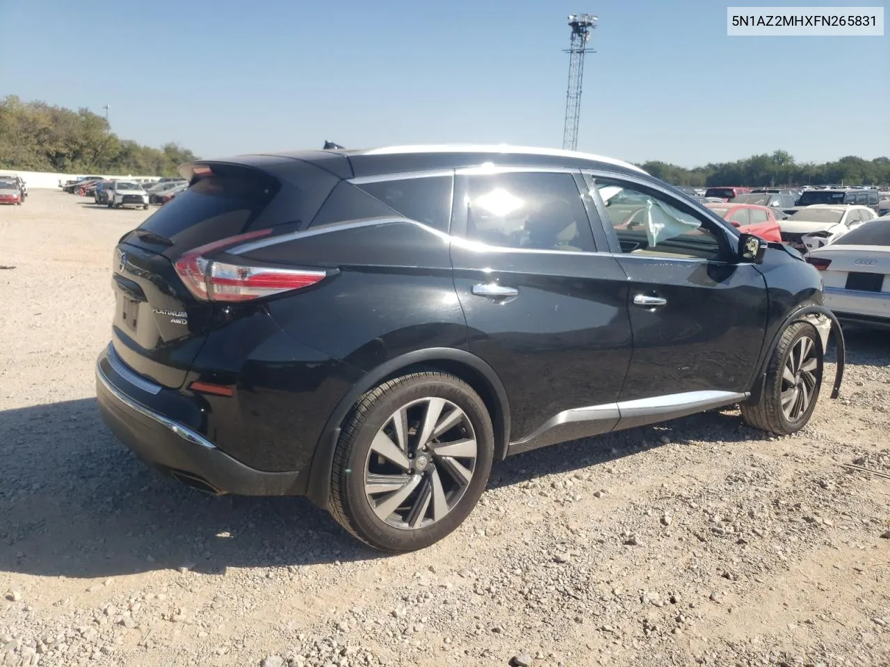 2015 Nissan Murano S VIN: 5N1AZ2MHXFN265831 Lot: 74762014