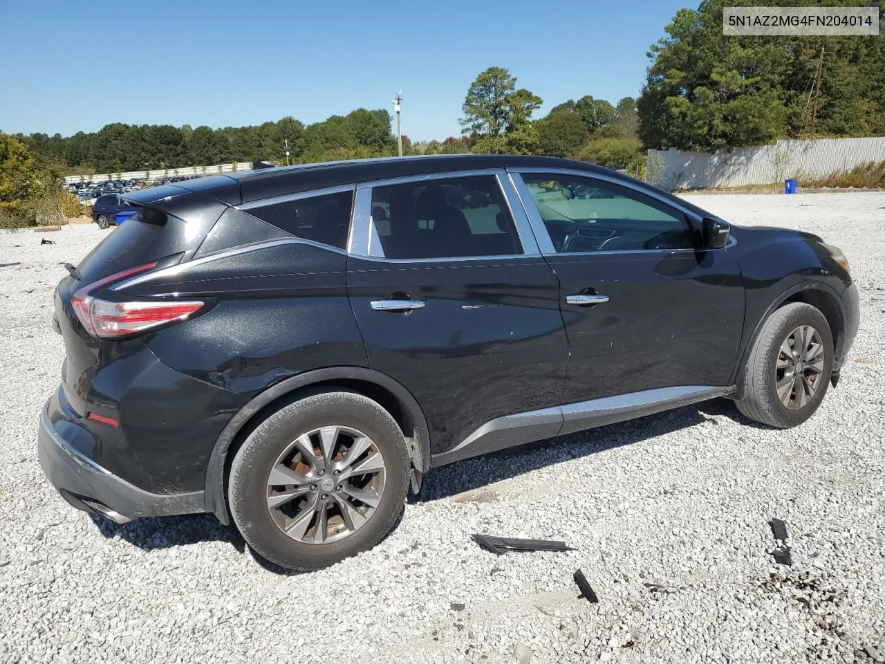 2015 Nissan Murano S VIN: 5N1AZ2MG4FN204014 Lot: 76496794