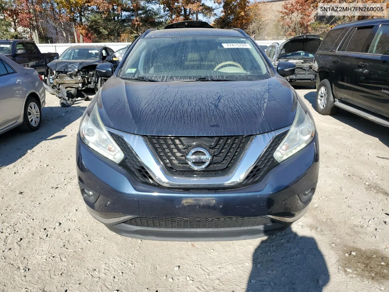 2015 Nissan Murano S VIN: 5N1AZ2MH7FN260005 Lot: 77413724