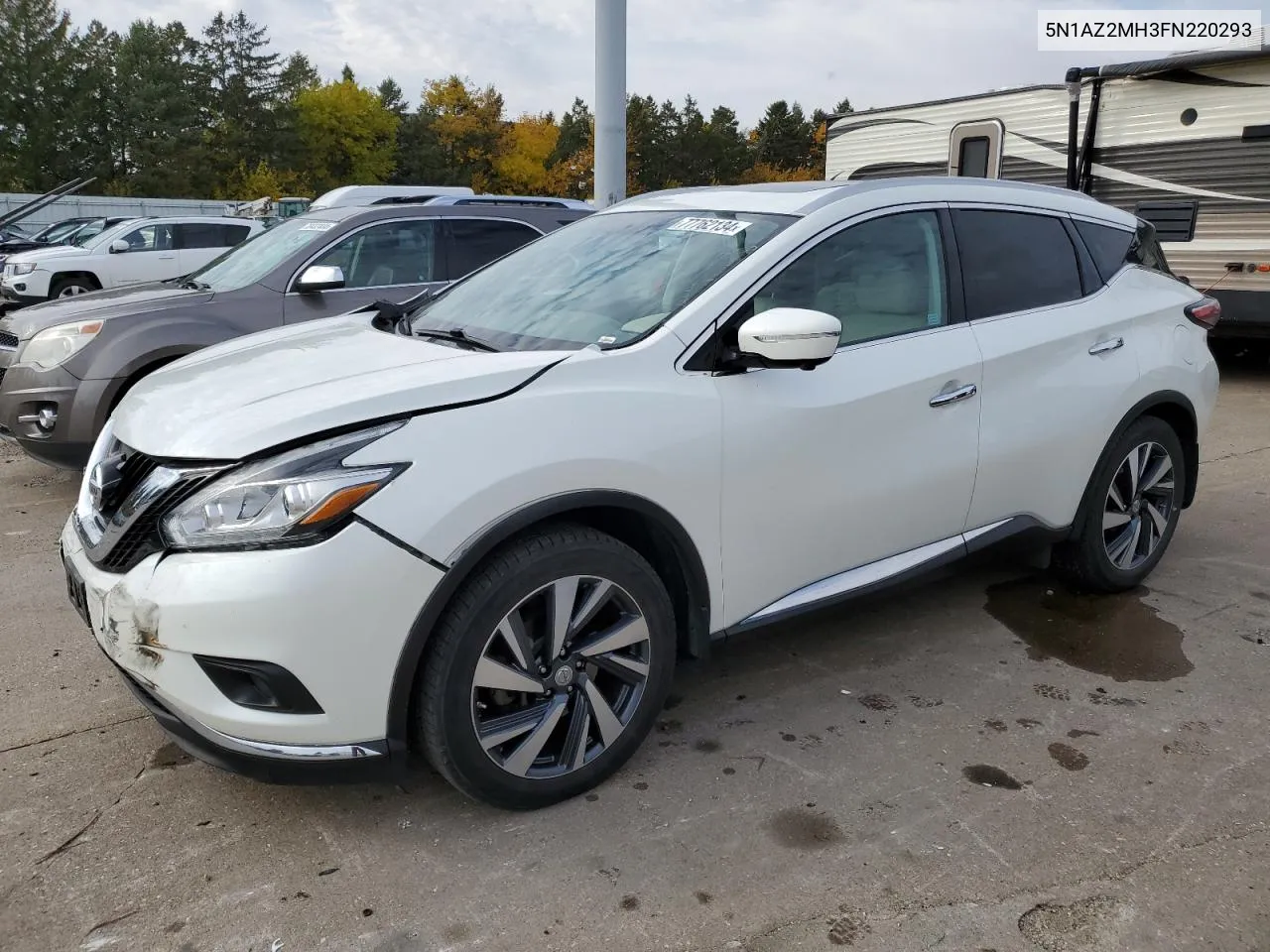 2015 Nissan Murano S VIN: 5N1AZ2MH3FN220293 Lot: 77762134