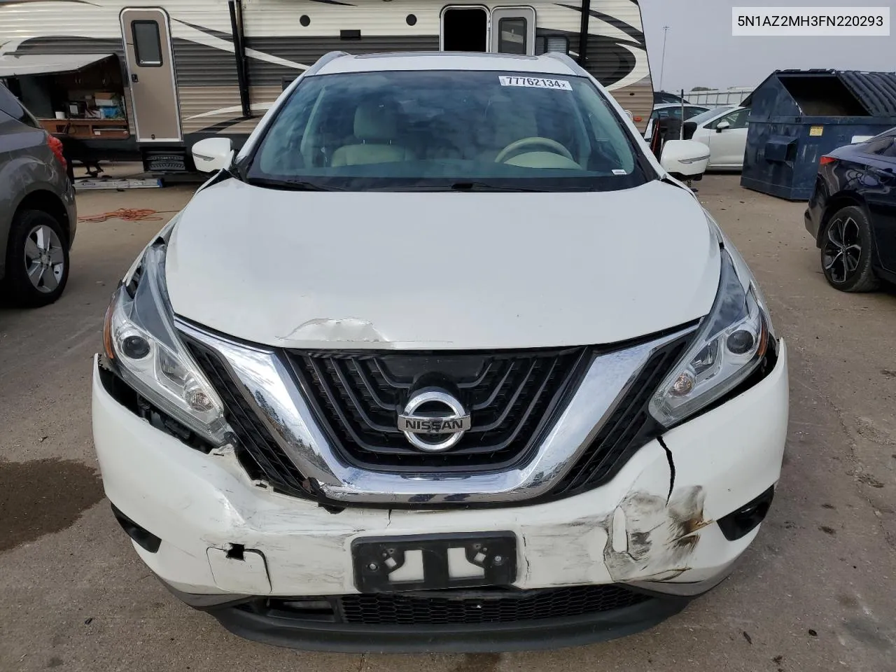 2015 Nissan Murano S VIN: 5N1AZ2MH3FN220293 Lot: 77762134