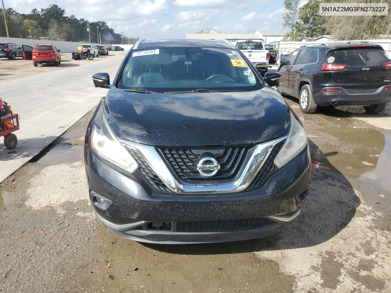 2015 Nissan Murano S VIN: 5N1AZ2MG3FN273227 Lot: 78216504