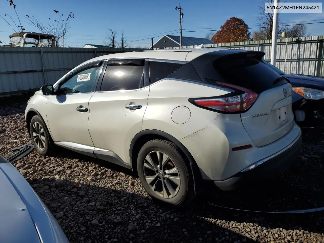 2015 Nissan Murano S VIN: 5N1AZ2MH1FN245421 Lot: 78548504