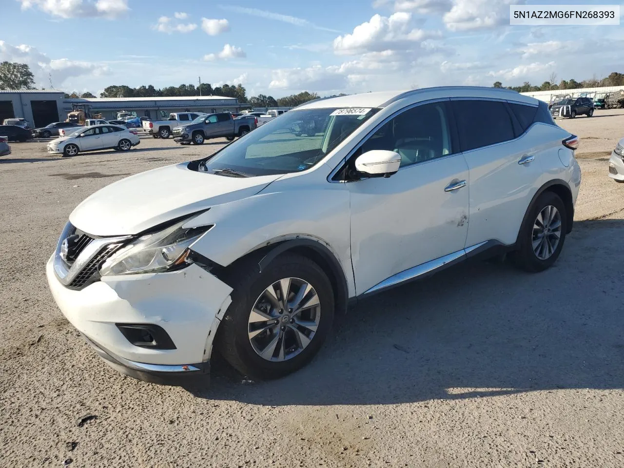 2015 Nissan Murano S VIN: 5N1AZ2MG6FN268393 Lot: 78796574