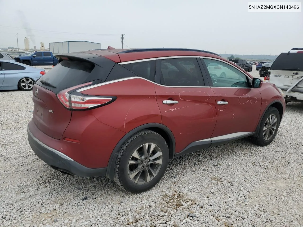 2016 Nissan Murano S VIN: 5N1AZ2MGXGN140496 Lot: 53593764