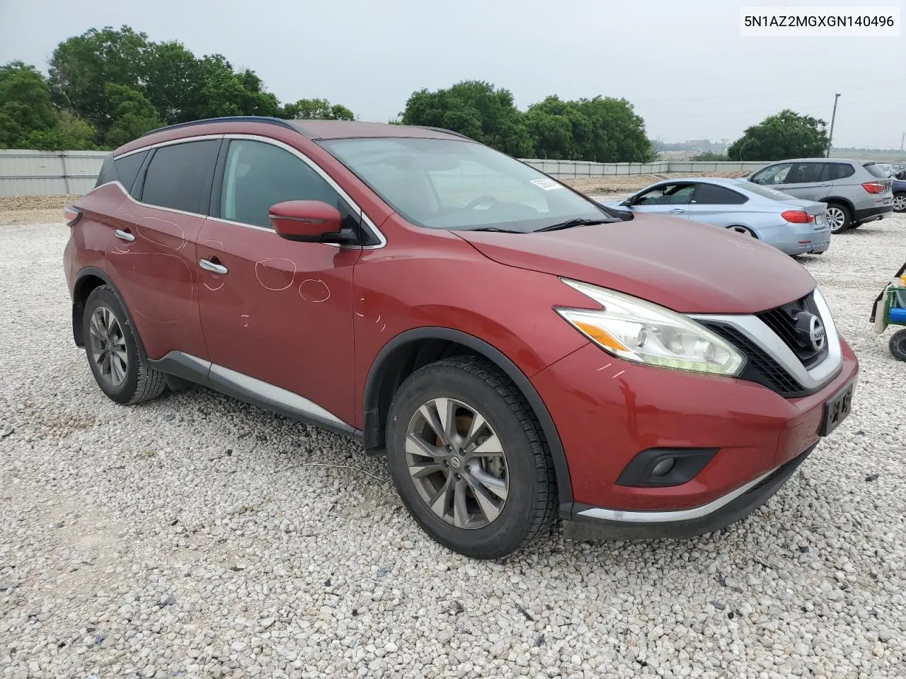 2016 Nissan Murano S VIN: 5N1AZ2MGXGN140496 Lot: 53593764